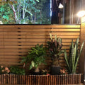 Freestanding Cedar Color Patio Privacy Screen with Planter Box, Privacy Planters for Patio, Privacy Wall Outdoor Privacy Screen