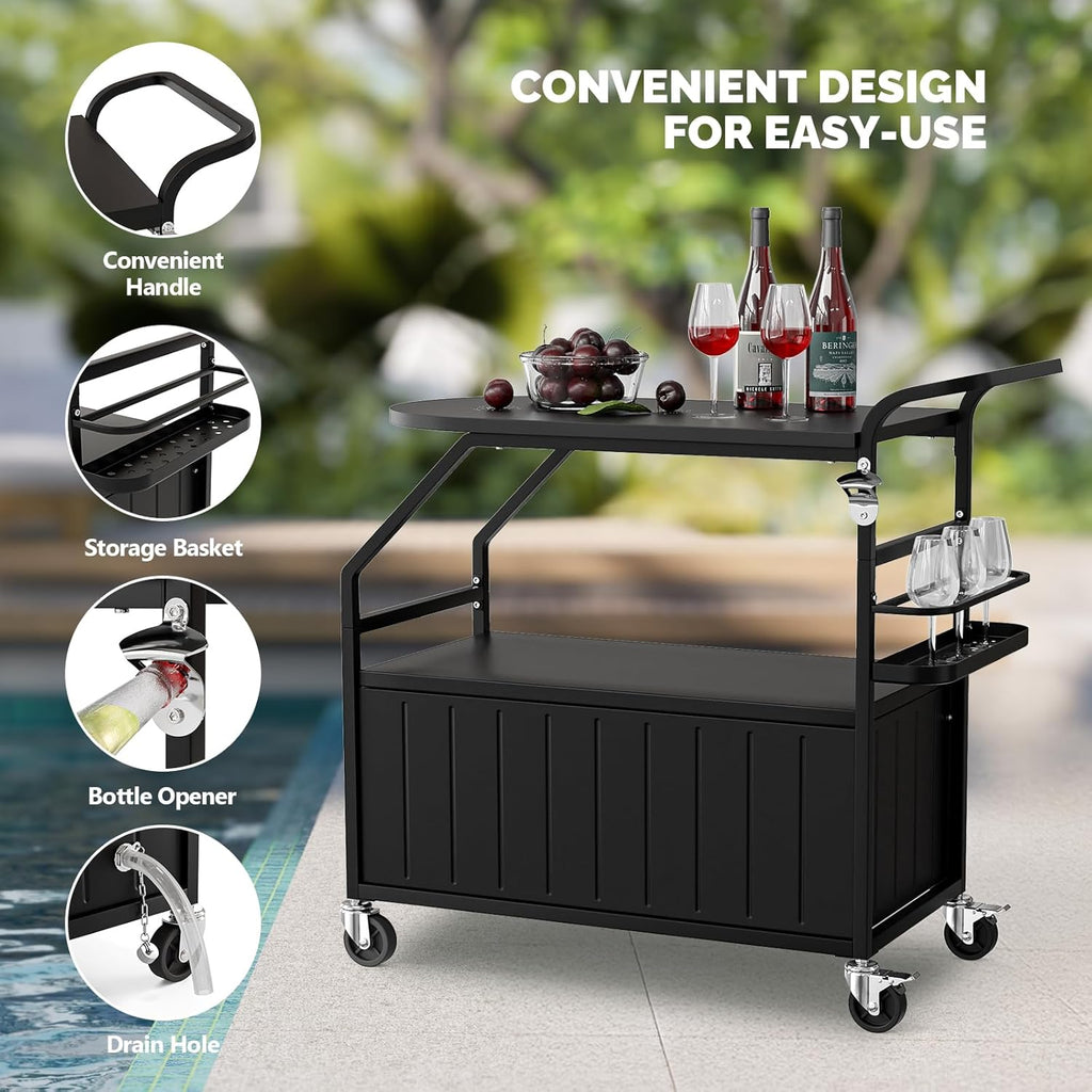 Patio Cooler with Table